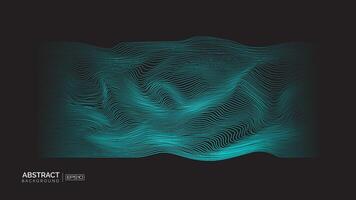 abstract wavy line background design vector