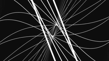 Abstract background of moving lines. Curves in abstract animation video