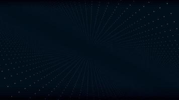 Motion in space of the points. Abstract animation. The concept of a futuristic virtual world video