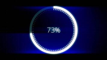 Infographics Circular Graph Animation Counting. Loading animation video