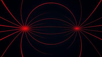 Light points with flying rays. Light particles with rays in the dark video