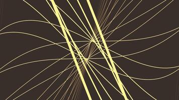 Abstract background of moving lines. Curves in abstract animation video