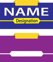 Name empty Banner shape vector