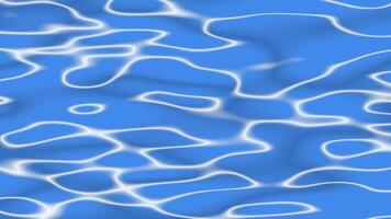 Cartoon blue water graphics. Drawing style background video