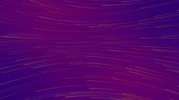 Multicolored light trails abstract. Motion blur effect, separated lines on violet background video