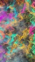 AI generated abstract colorful background with smoke vertical video background