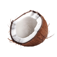 AI generated PNG Image of Isolated Coconut