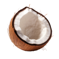 AI generated Clear Background showcasing Coconut Freshness png