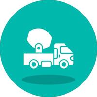 Cement Truck Vector Icon