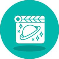 espacio película vector icono