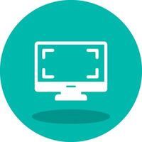 monitor de icono de vector