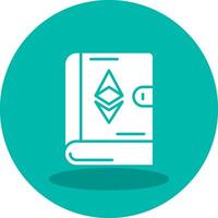 ethereum libro vector icono