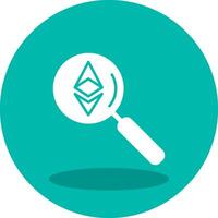 Ethereum Search Vector Icon