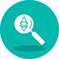 ethereum buscar vector icono