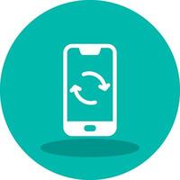 Smartphone Data Sync Vector Icon