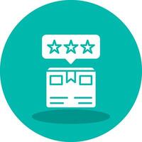 Delivery Box Rating Vector Icon