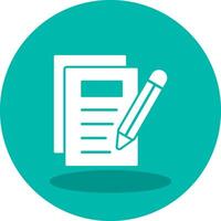 Notes Writing Vector Icon