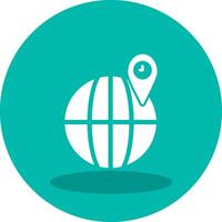 Globe Location Vector Icon