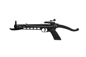 Modern crossbow isolate on a white back. Quiet weapon for hunting and sports. photo