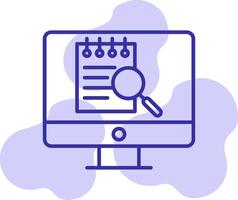 File Search Computer Vector Icon