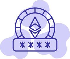 Ethereum Password Vector Icon
