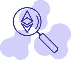 Ethereum Search Vector Icon
