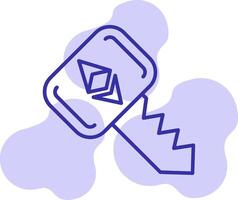 Ethereum Key Vector Icon
