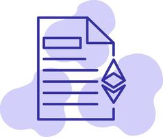 Ethereum Document Vector Icon