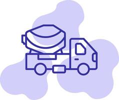 Cement Truck Vector Icon