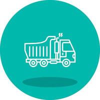 Dumper Truck Vector Icon