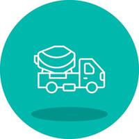 Cement Truck Vector Icon