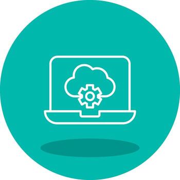 Cloud Computing Vector Icon