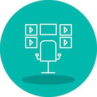 Surveillance Room Vector Icon