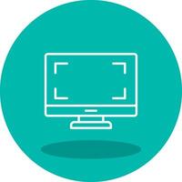 monitor de icono de vector