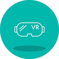 icono de vector de gafas vr