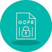 gdpr vector icono