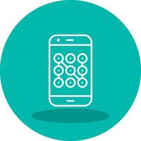 Mobile Security Vector Icon