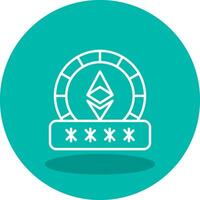 Ethereum Password Vector Icon