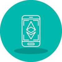 ethereum escanear vector icono