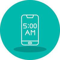 Smartphone Alarm Vector Icon