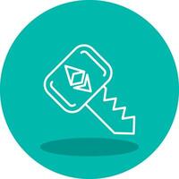 Ethereum Key Vector Icon