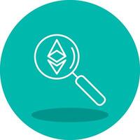 ethereum buscar vector icono