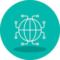 Digtal World Vector Icon