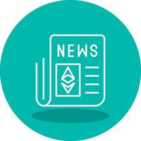 Ethereum News Vector Icon