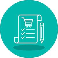 Shopping List Vector Icon