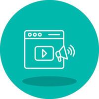 Video Marketing Vector Icon