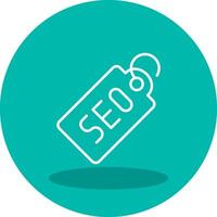 icono de vector de etiqueta seo