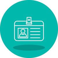 Identification Card Vector Icon