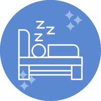 icono de vector de dormir