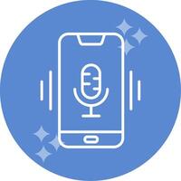 Mobile Voice Assistant Vector Icon